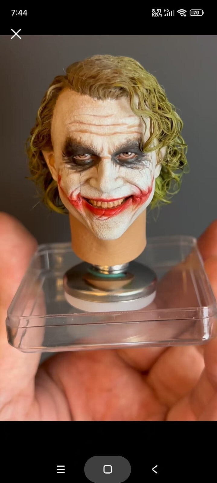 1/6 dark  knight Joker Rooted Head Sculpt 1:6 scale collectibles