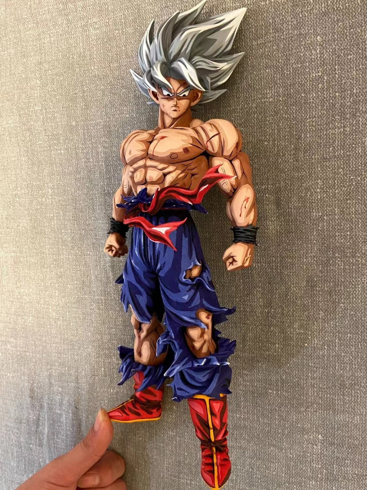 custom dragon ball super saiyan goku resin figure