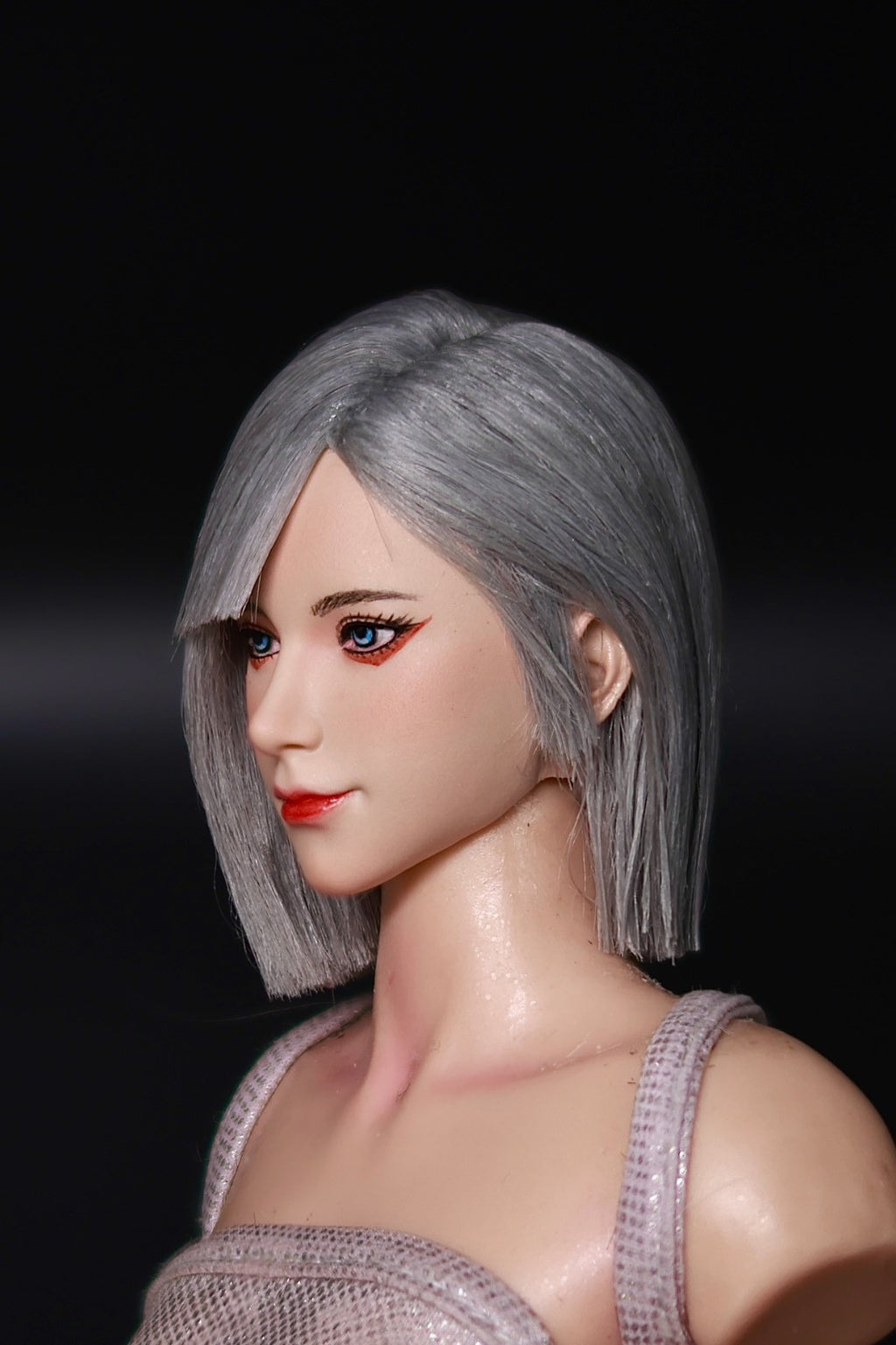 custom 1/6 Cyberpunk 2077 girl  head    Model for 12'' Action Figure