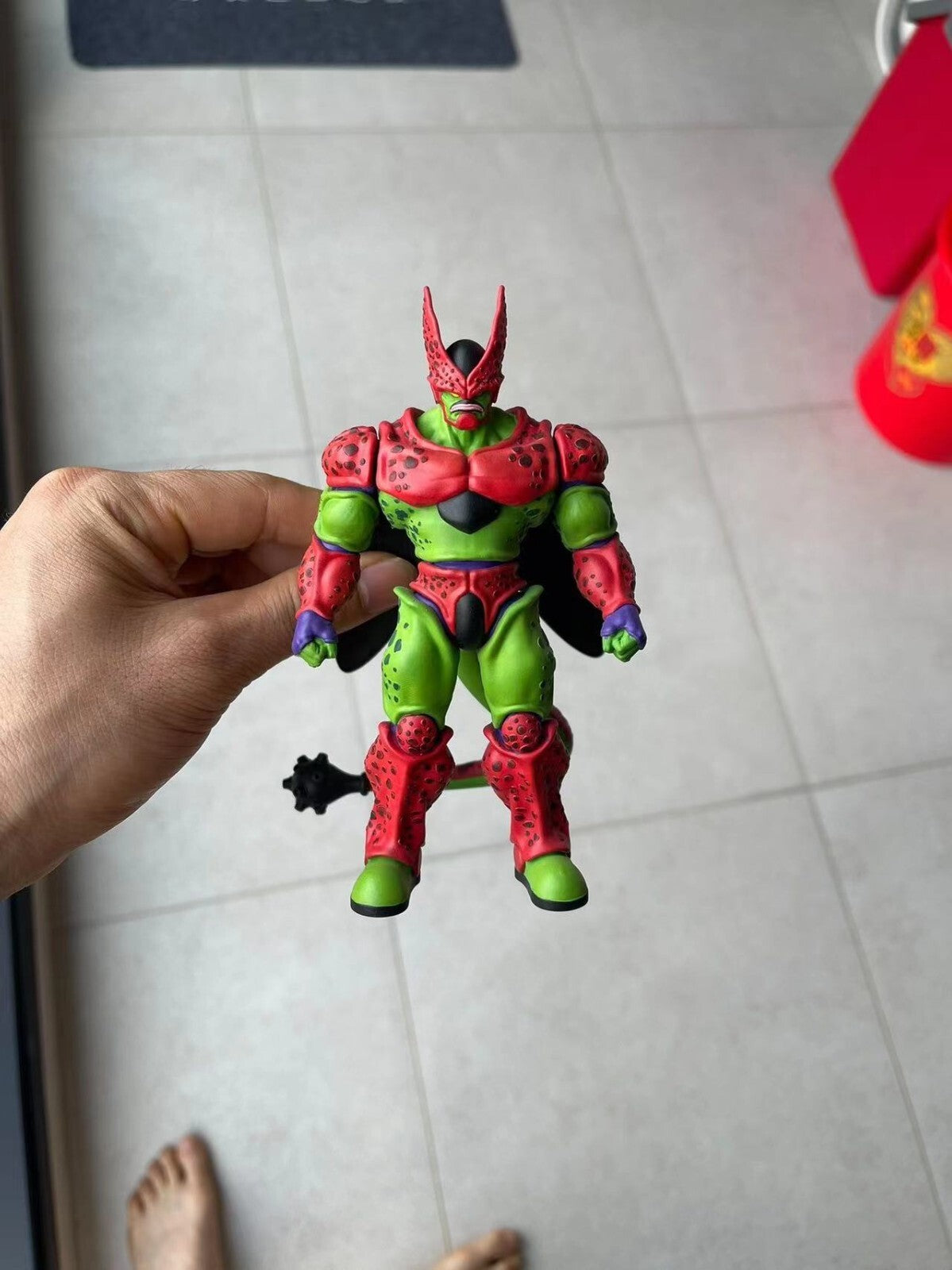 custom    Dragonball  hg max cell  Figure resin GK  hg scale 14cm