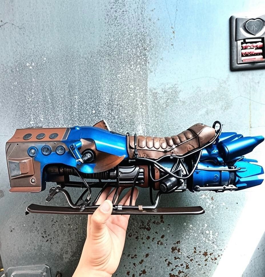 custom 1/6  3a toys threezero  Cyberpunk wastland moto  42 cm