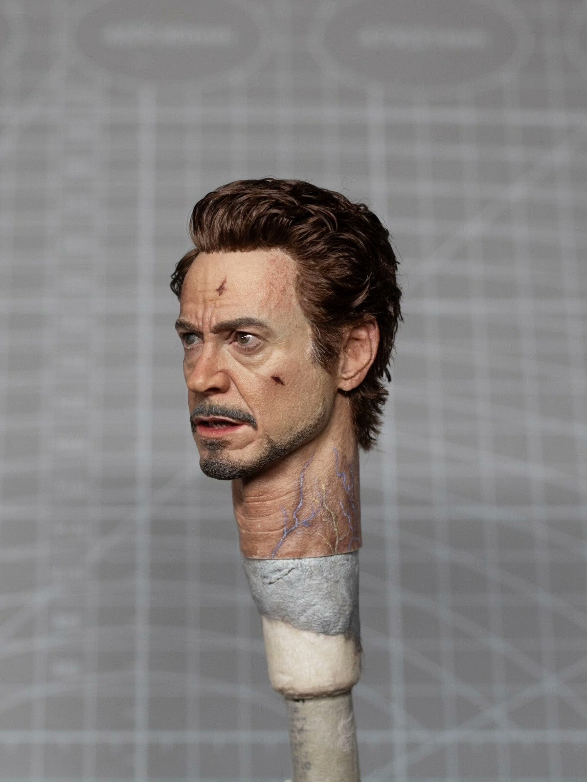 custom 1/6  rooted ironman head