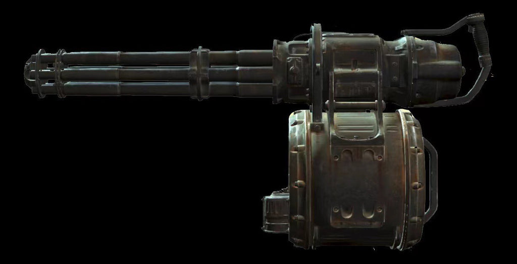 custom 1/6 Cyberpunk wastland  Gatling Gun  for fallout t60 t51 x01