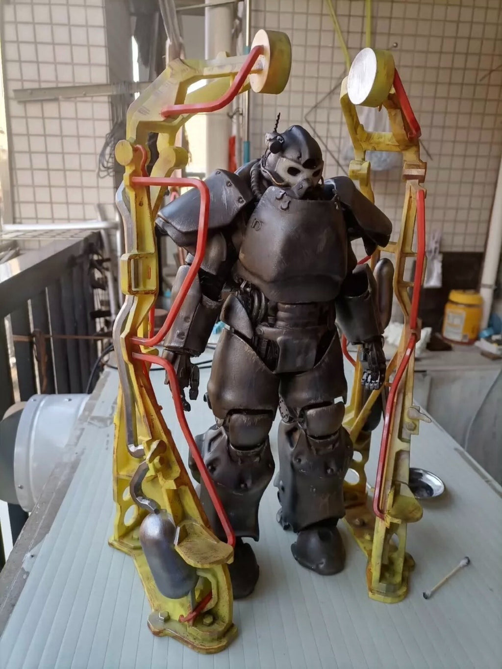 custom 1/6  3a toys threezero fallout Power Armor  stands