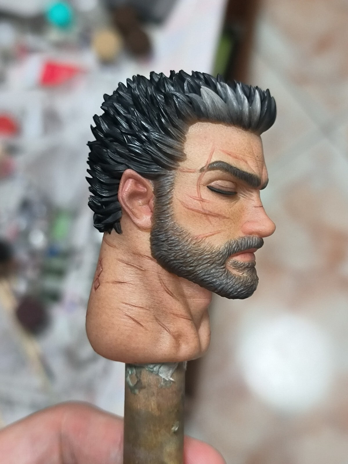 CUSTOM 1/6 bersker guts  head