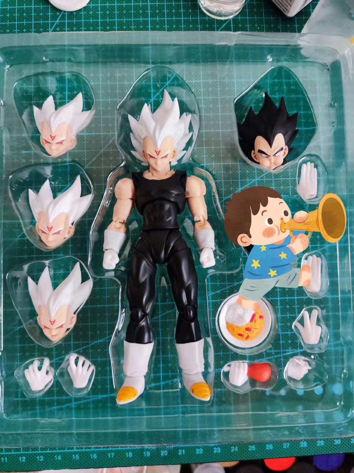 custom demonical fitDragon Ball Z SHF s.h.figuarts vegeta white god  shf figure
