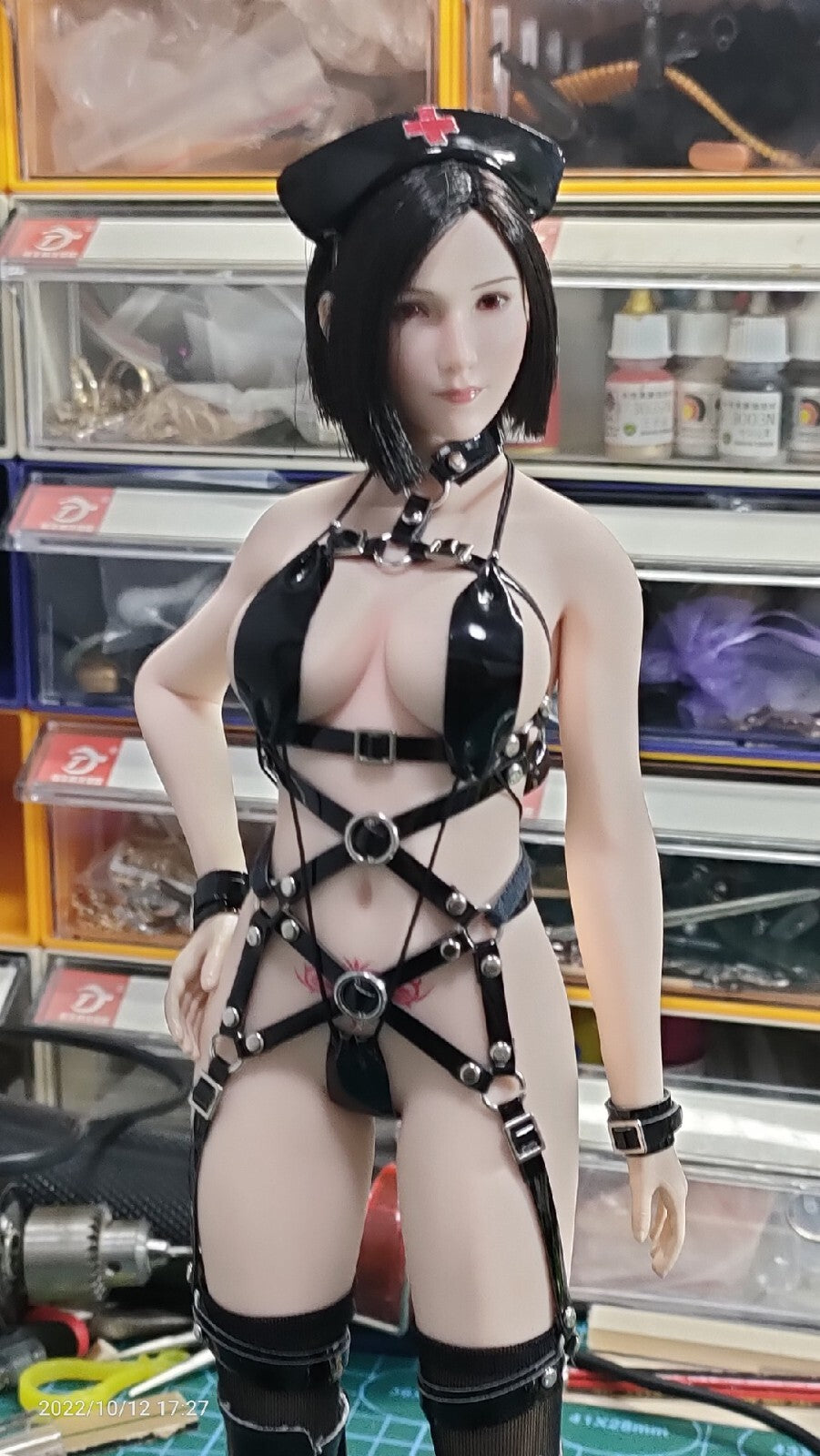 1/6 leather BDSM Bondage for female figure Phicen tbleague （no include figure）