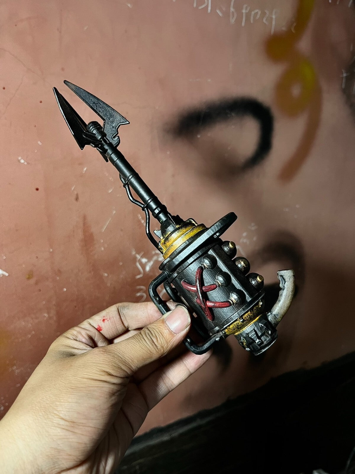 custom   1/6  Cyberpunk wastland  fallout  resin weapon for threezero