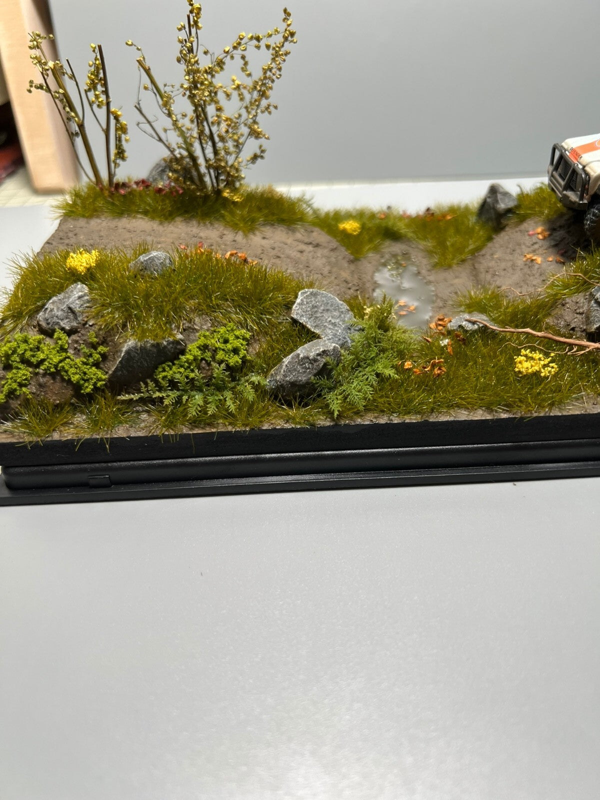 custom mini outdoor Display sence  model kits 22 12 9cm