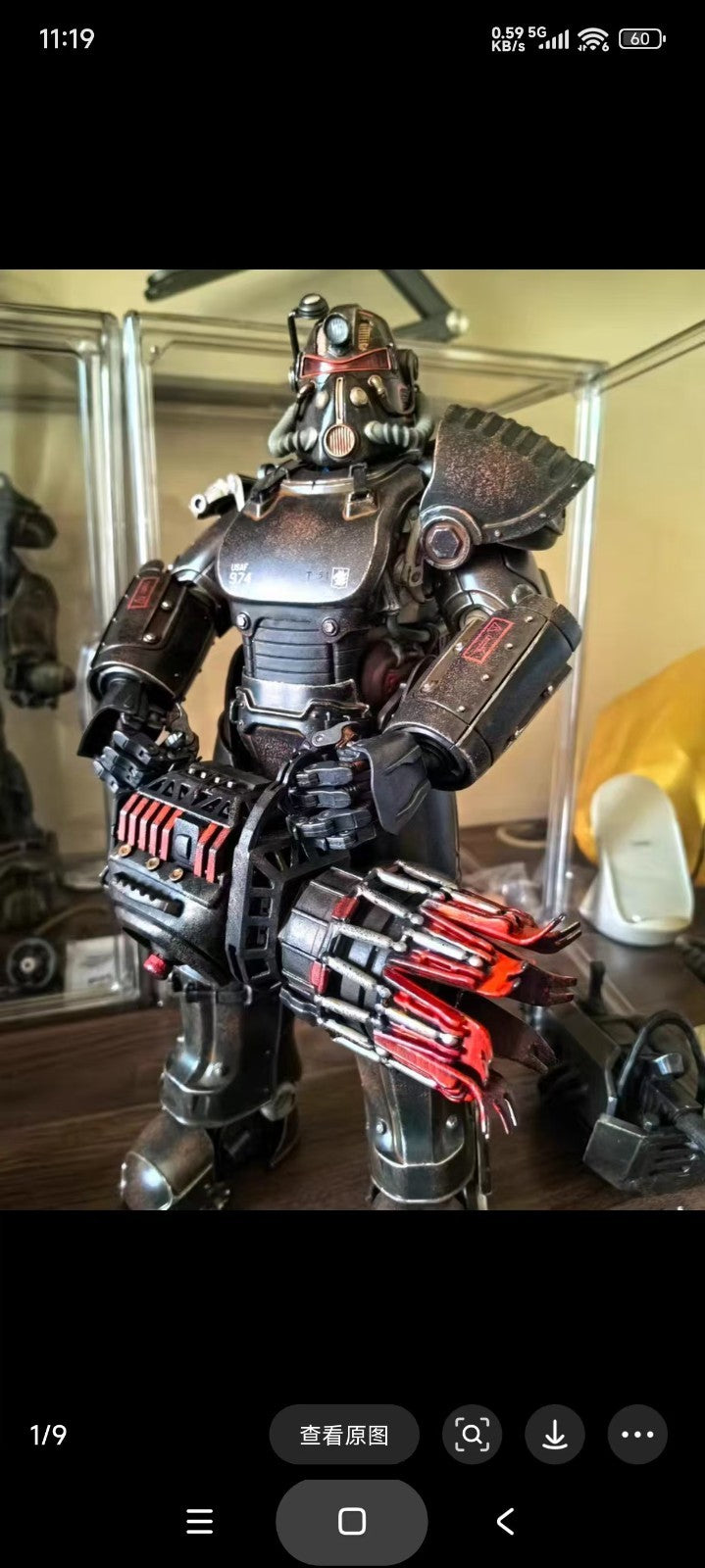 custom 1/6 Cyberpunk wastland gun  for fallout t60 figure threezero