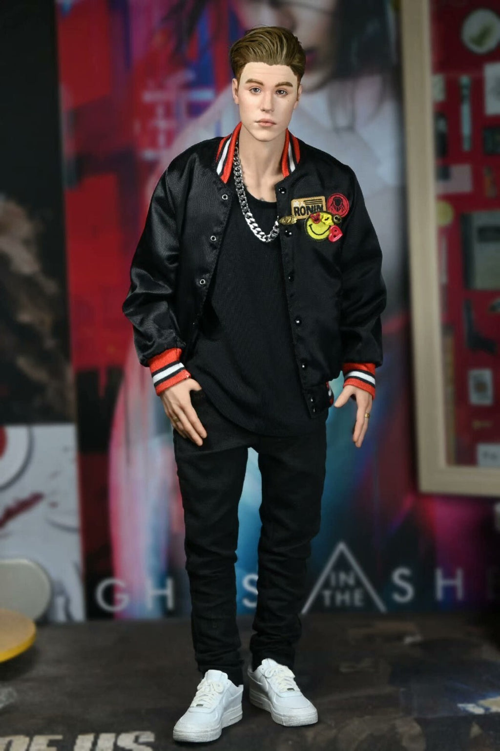 custom 1/6 scale justin bieber Male Model for 12'' Action Figure