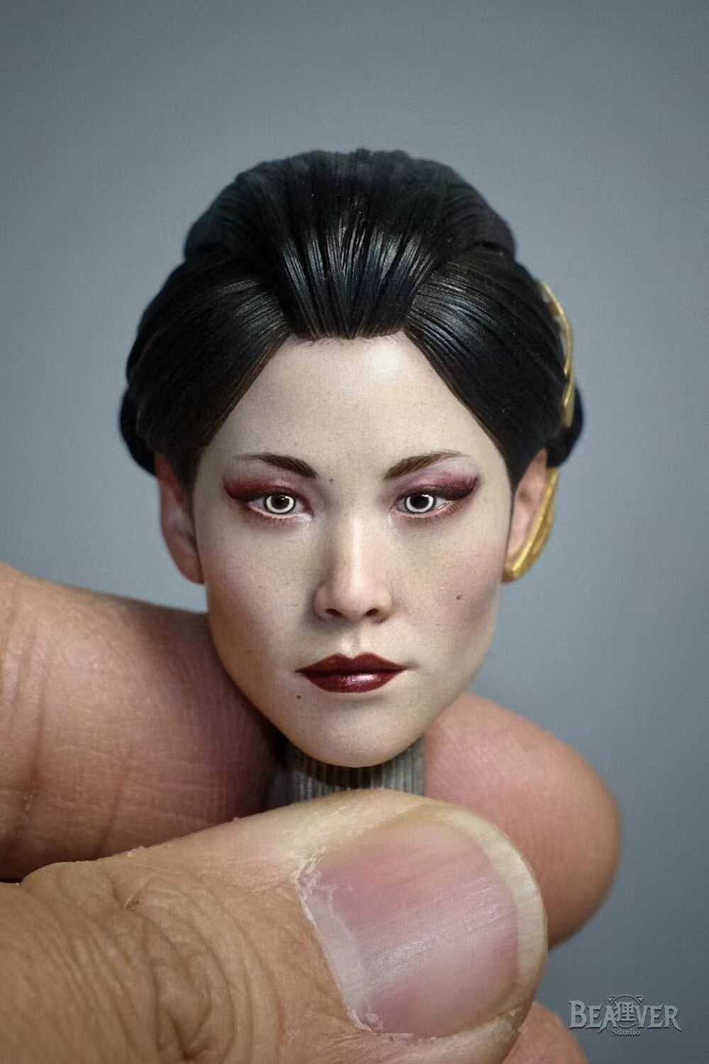 custom 1/6 Cyberpunk 2077 Hanako Arasaka head    Model for 12'' Action Figure