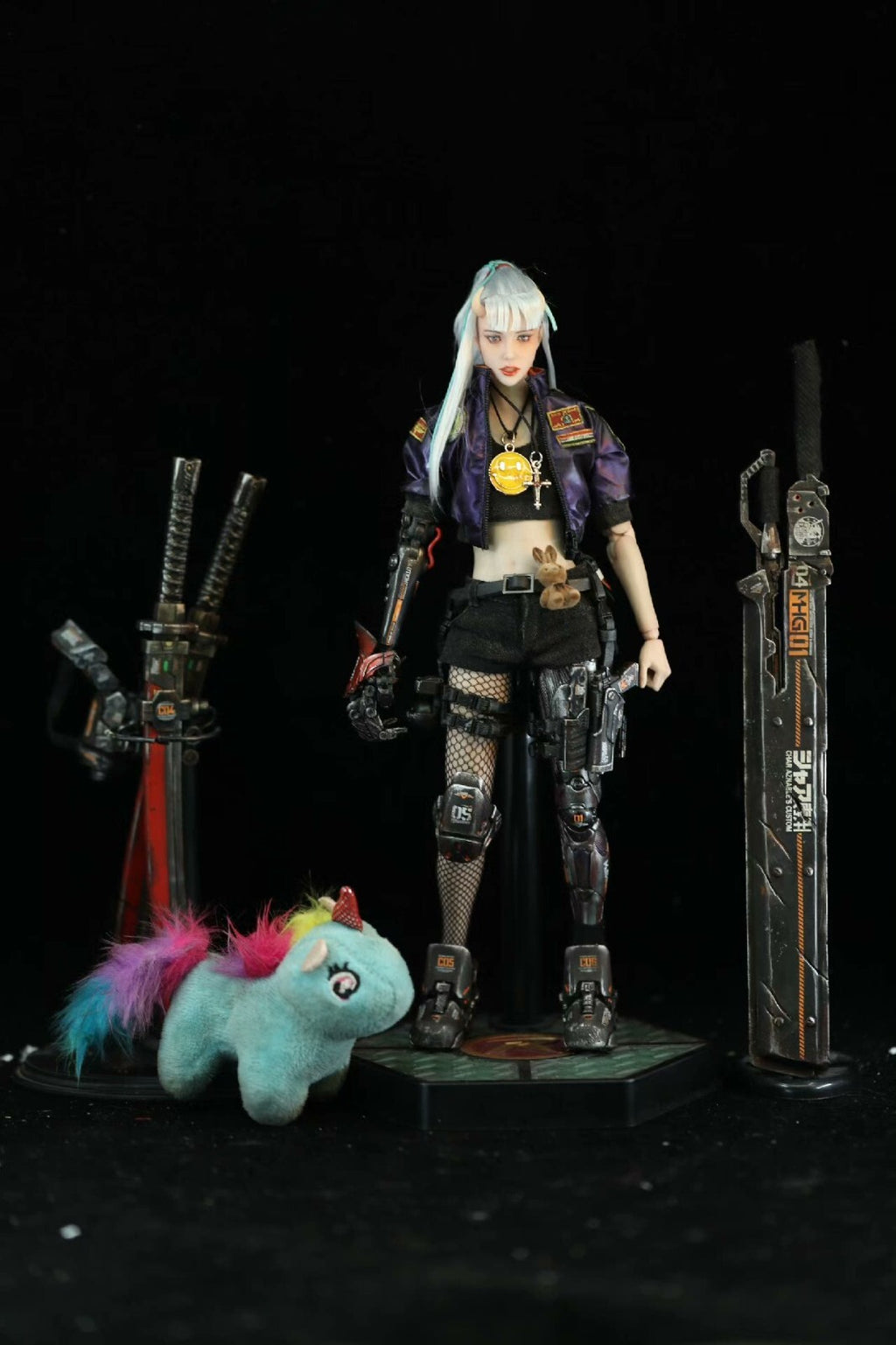 custom 1/6 Cyberpunk wastland  figure