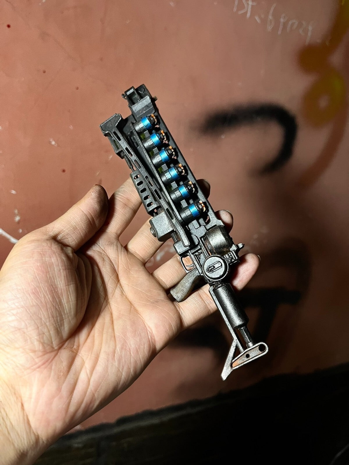 custom   1/6  Cyberpunk wastland  fallout  resin weapon for threezero