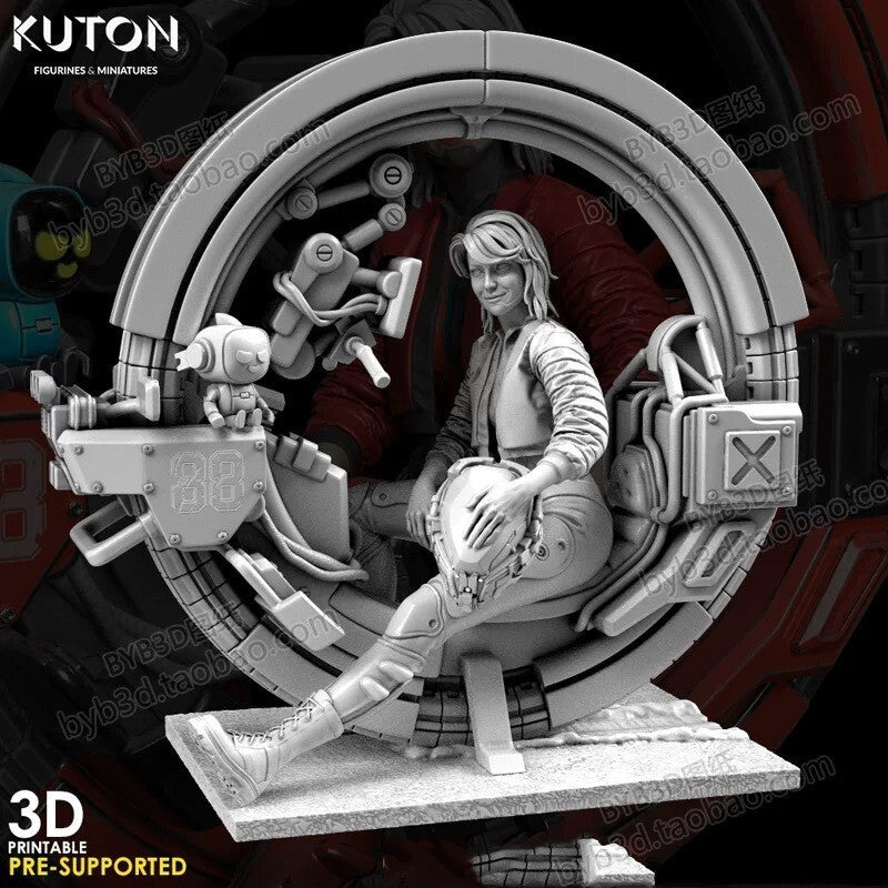 custom 1/6 Cyberpunk wastland  moto figure  no including figure、