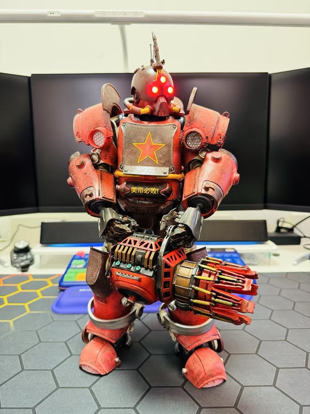 custom   1/6  Cyberpunk wastland  fallout  resin weapon for threezero
