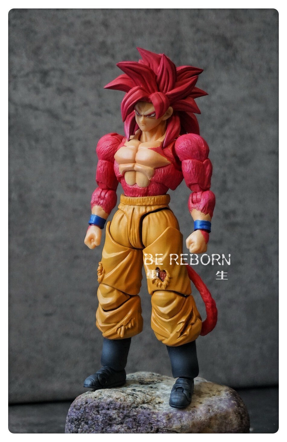 custom dragonball   shf  ssj 4 goku