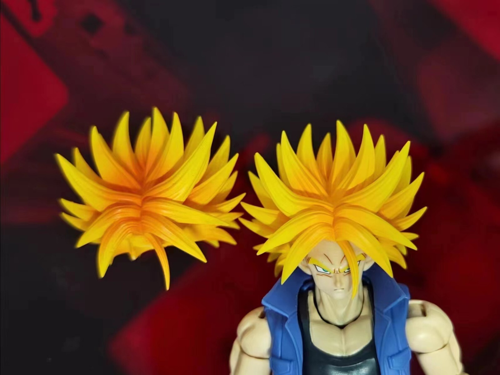 CUSTOM Dragon Ball SH Figuarts super saiyan trunks hair only in stock