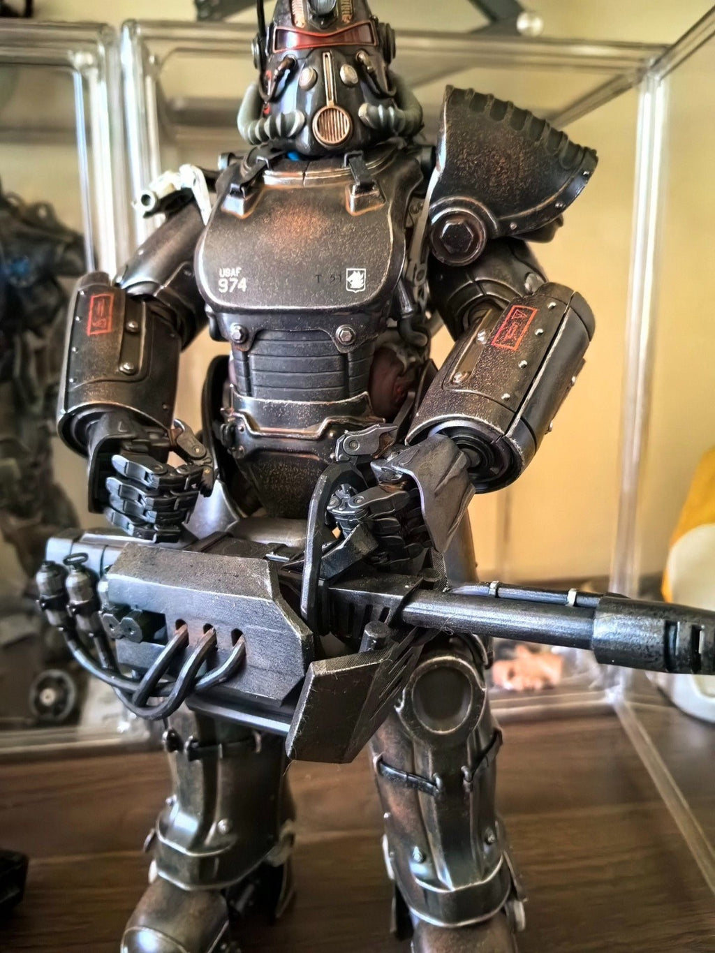 custom   1/6  Cyberpunk wastland  fallout  resin weapon for threezero