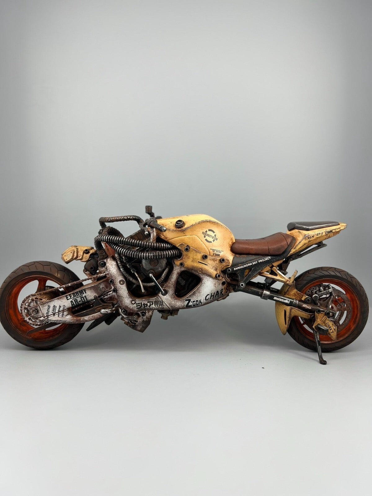 custom 1/6 Cyberpunk wastland  moto figure、