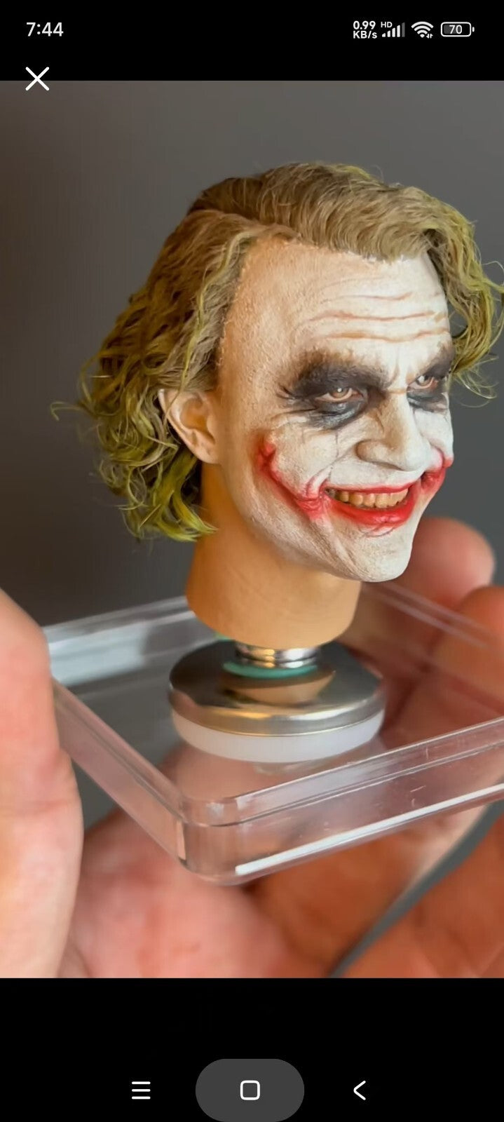 1/6 dark  knight Joker Rooted Head Sculpt 1:6 scale collectibles