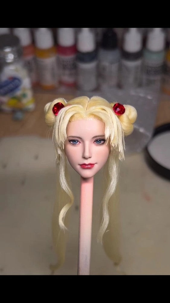 CUSTOM 1/6 Sailor Moon girl head for 12 inch figure