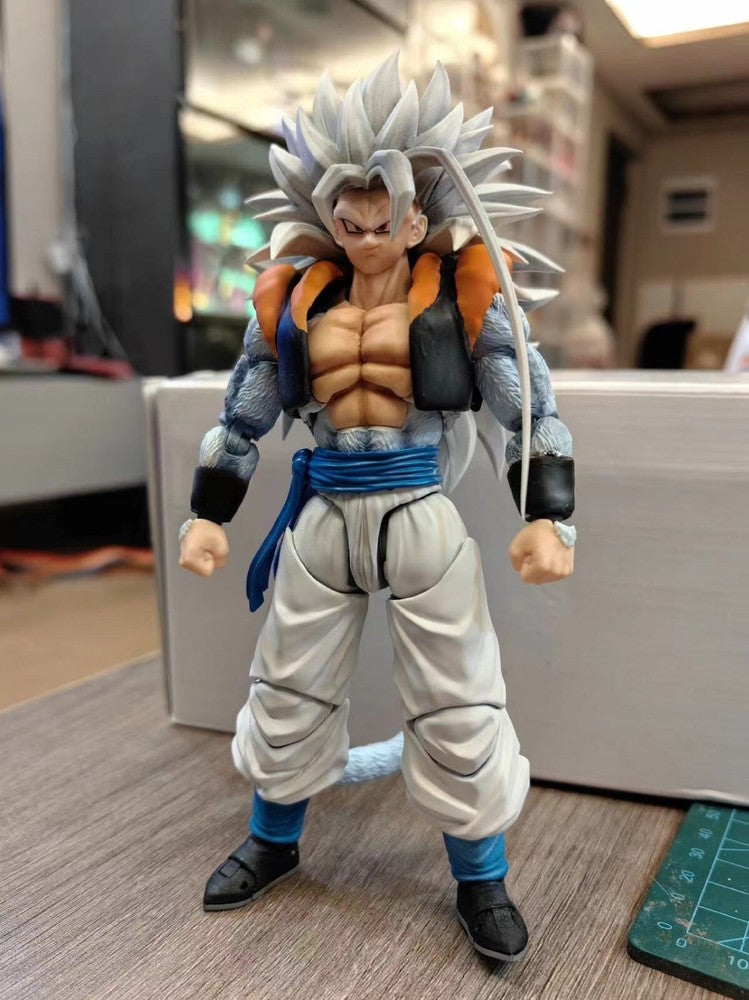 Custom dragonball shf figure ssj5 gogeta