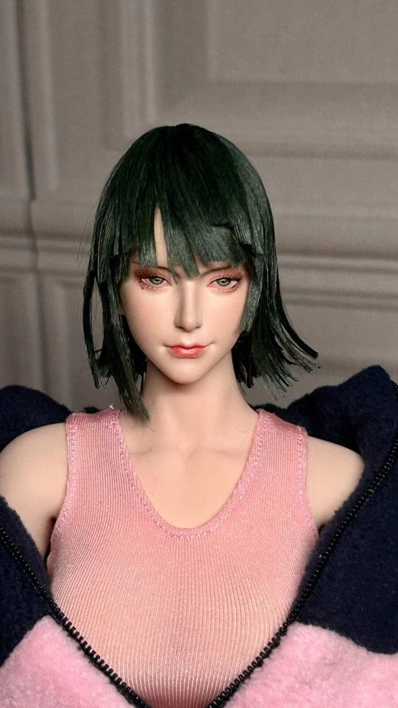 custom 1/6 one punch man Fubuki head for 12 inch figure