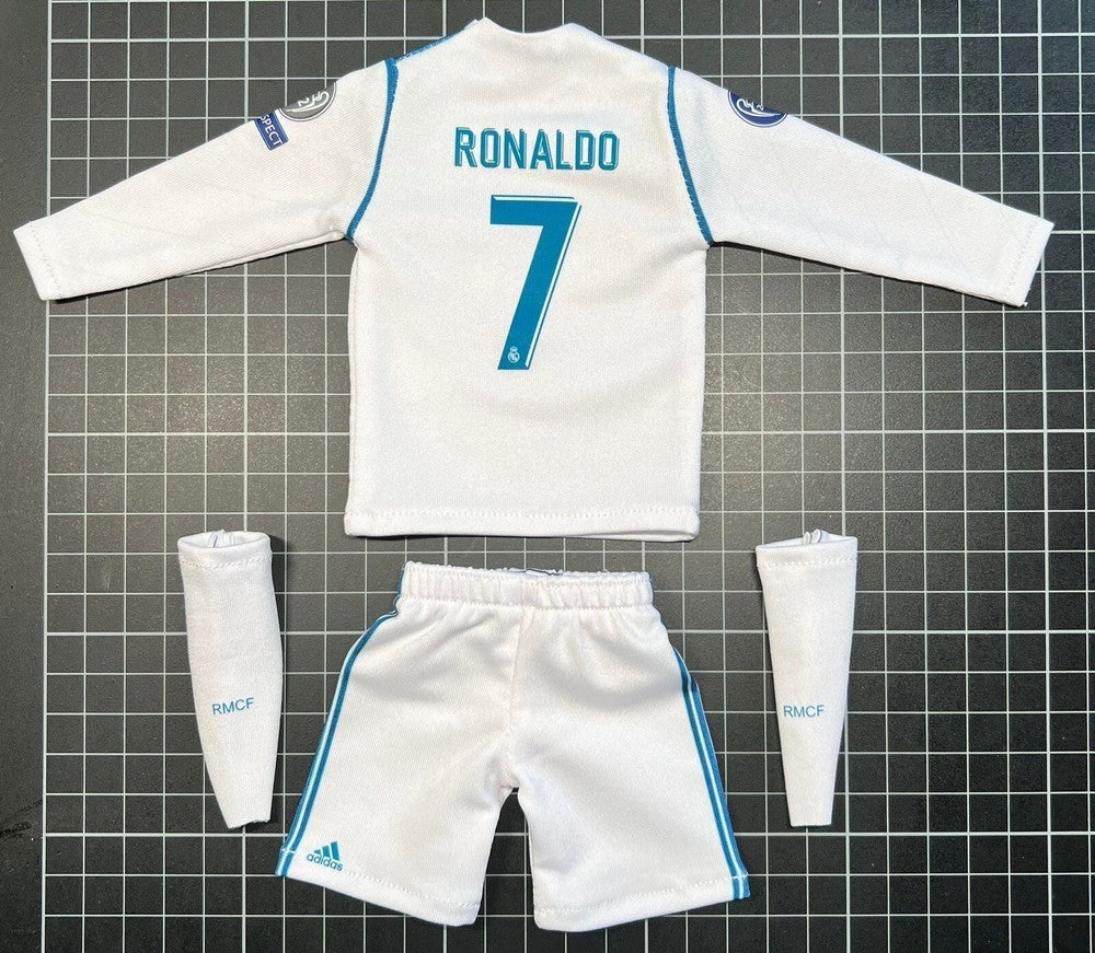 1/6 Scale Toy Figure Ronaldo #7 s White Jersey For ZCWO 12 Inch Figure