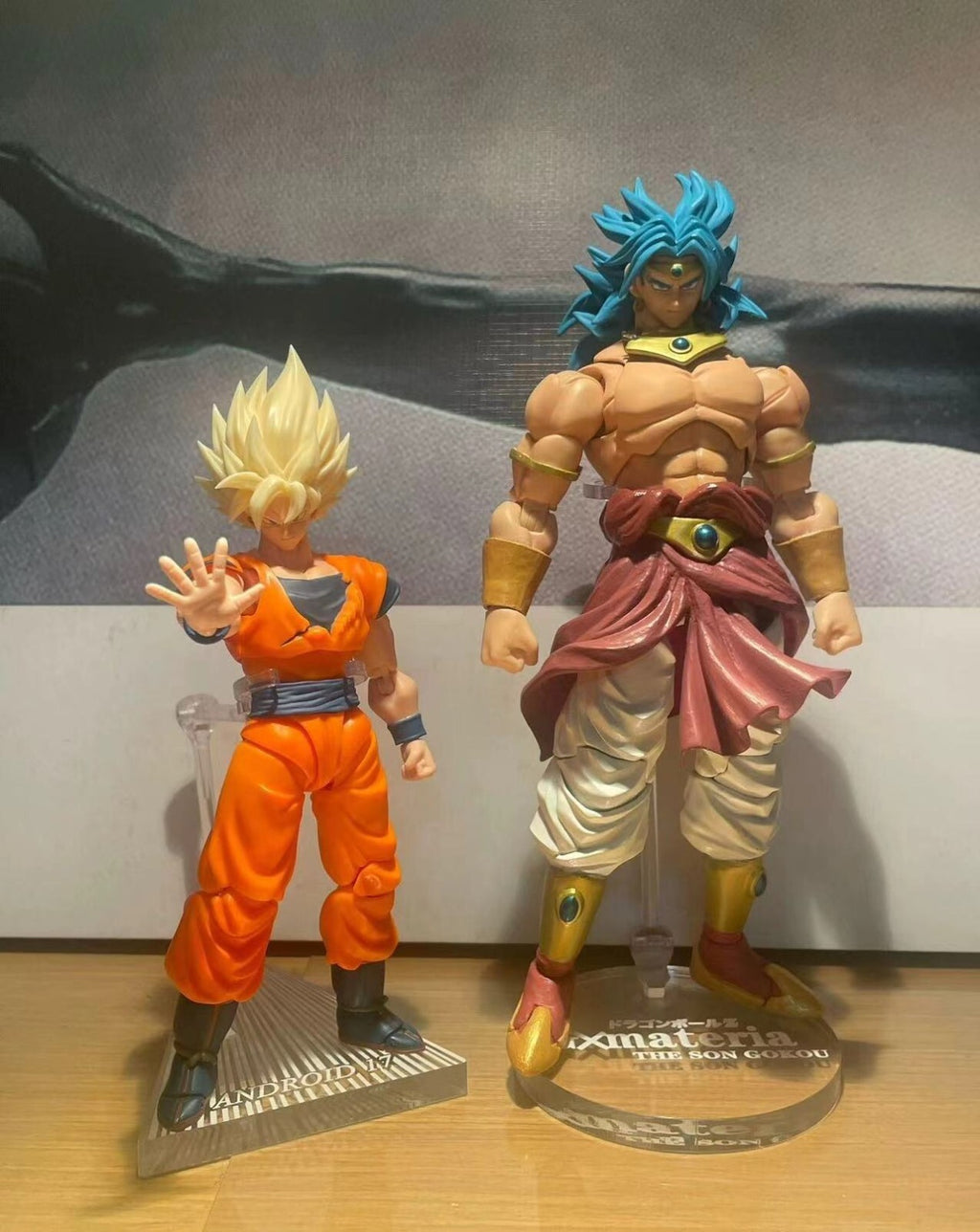 custom dragonball shf broly blue figure