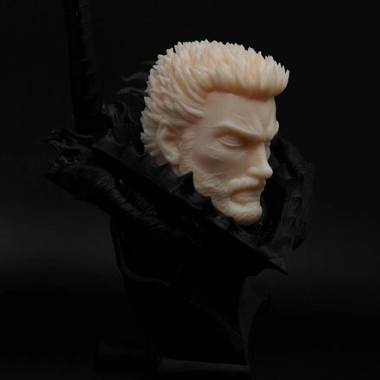 custom 1/6 berserk guts unpainted head for threezero