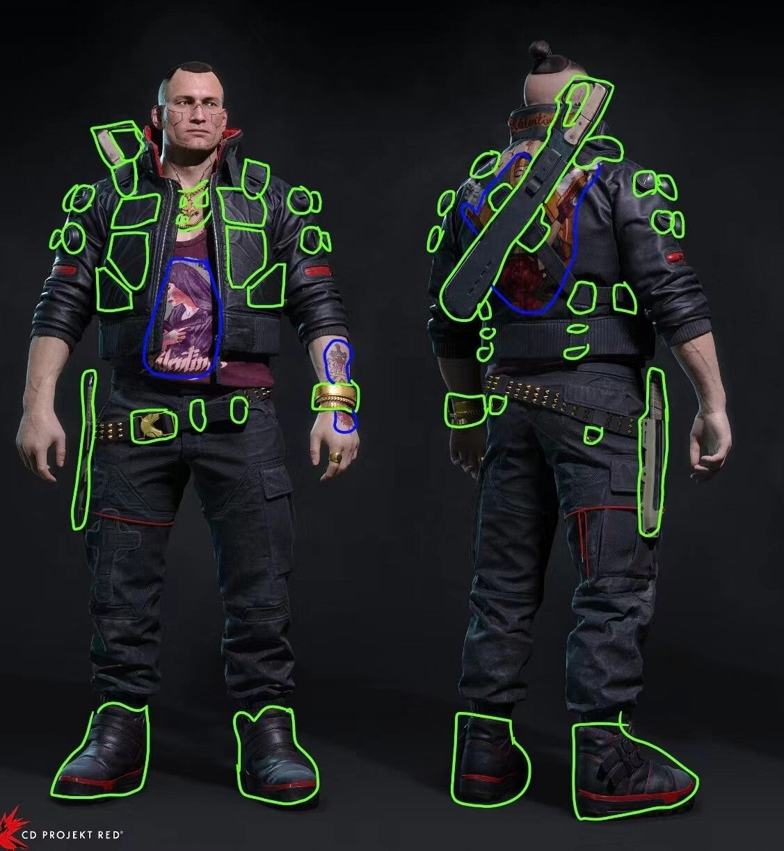 custom 1/6 Cyberpunk 2077：jack wales