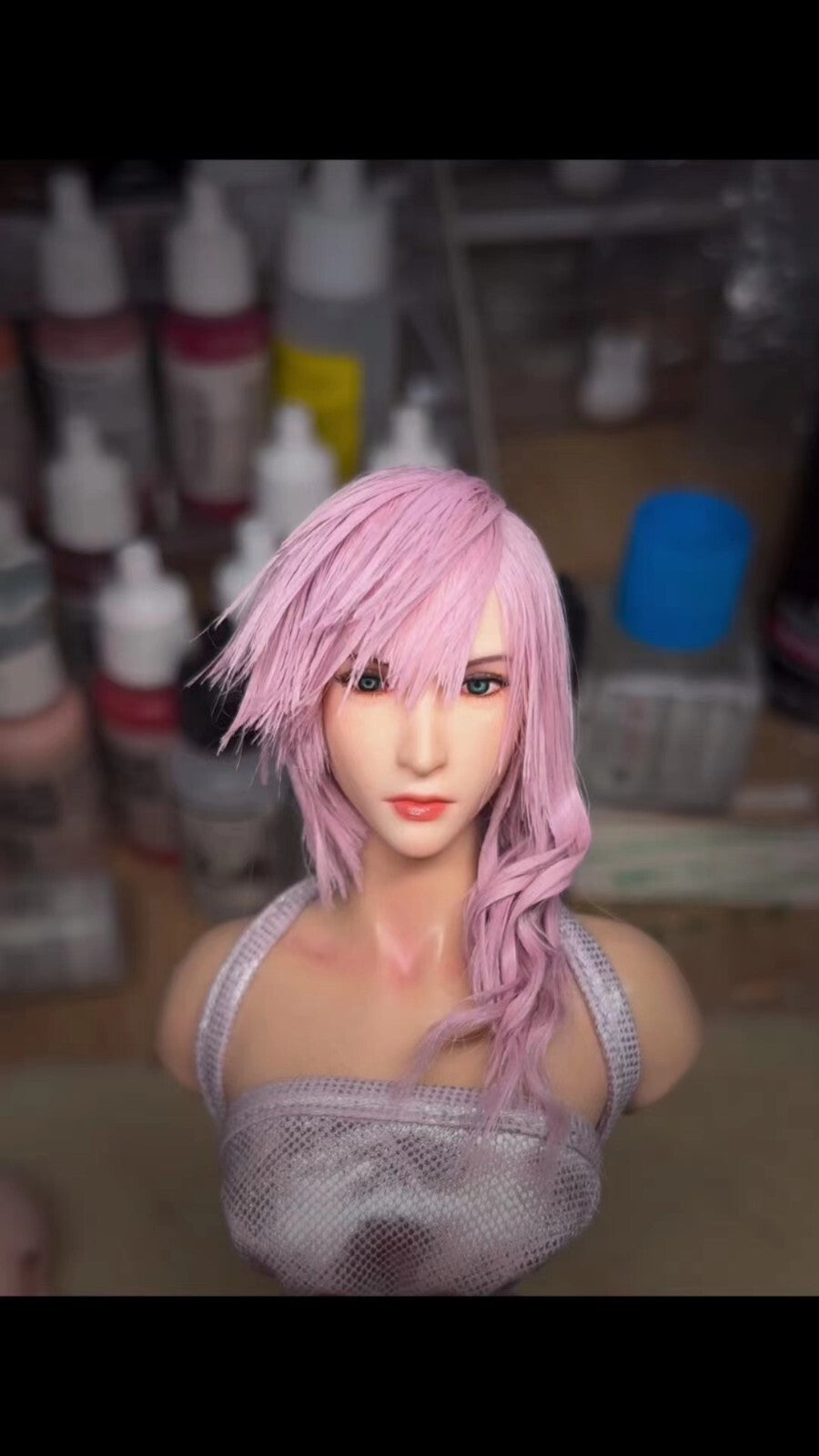 CUSTOM 1/6 Lightning girl head for 12 inch figure