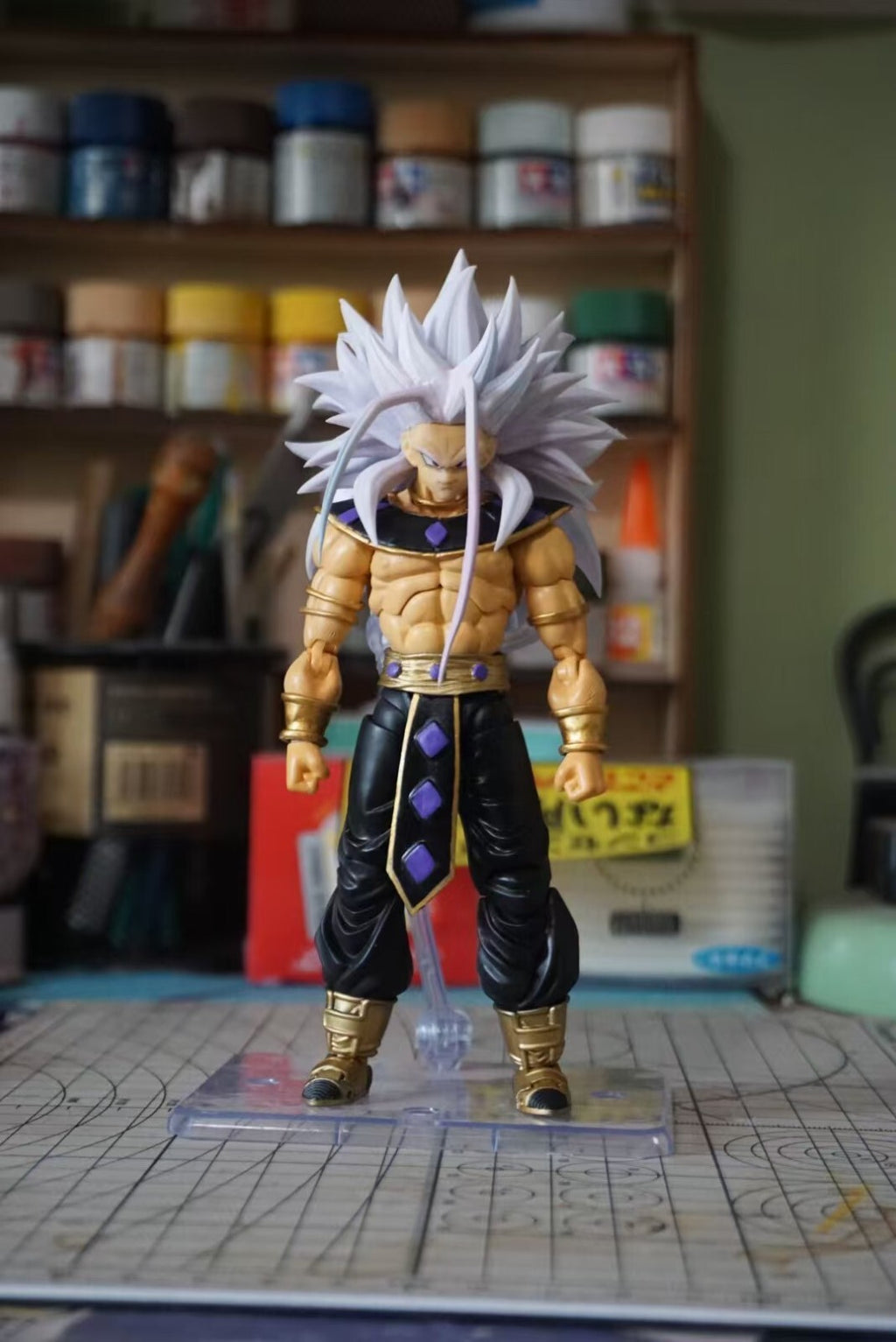 custom dragon ball trunks ssj5 god shf figure