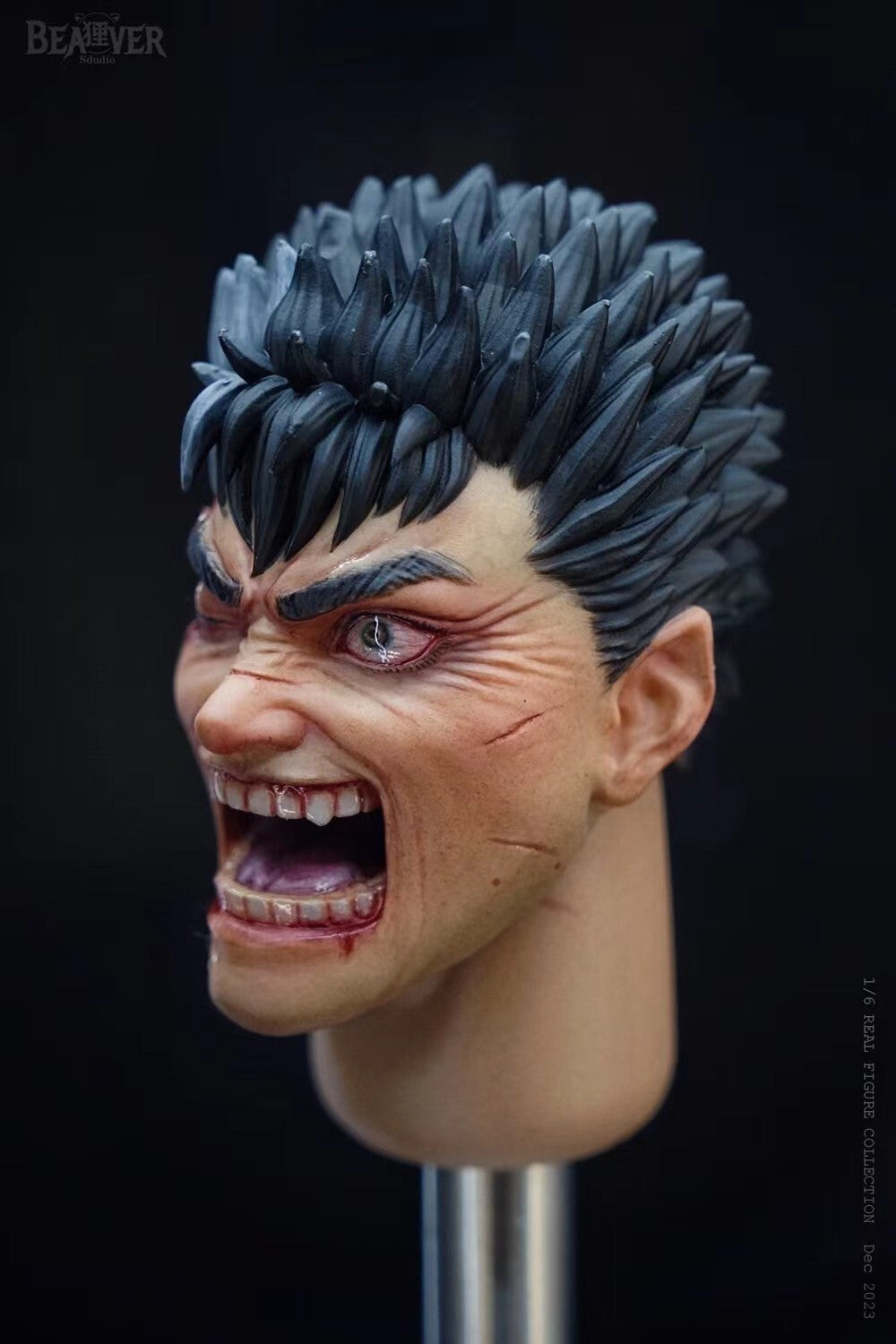 custom 1/6 berserk guts head for threezero