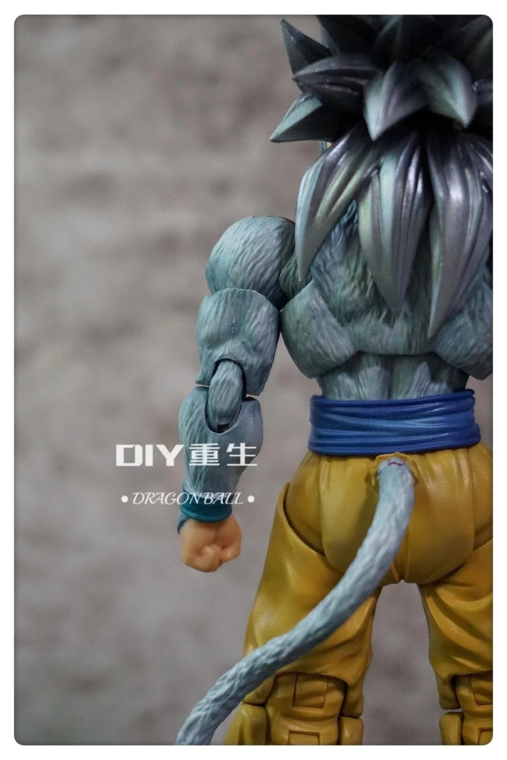 CUSTOM Dragon Ball SH Figuarts super saiyan goku ssj4 repaint