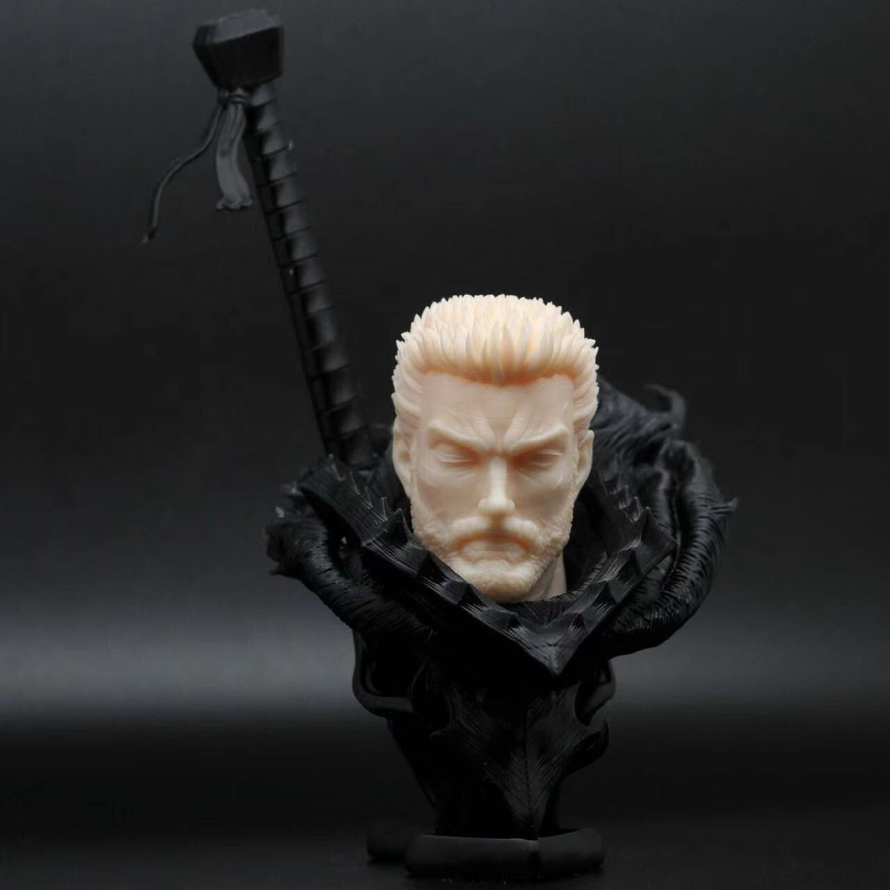 custom 1/6 berserk guts unpainted head for threezero