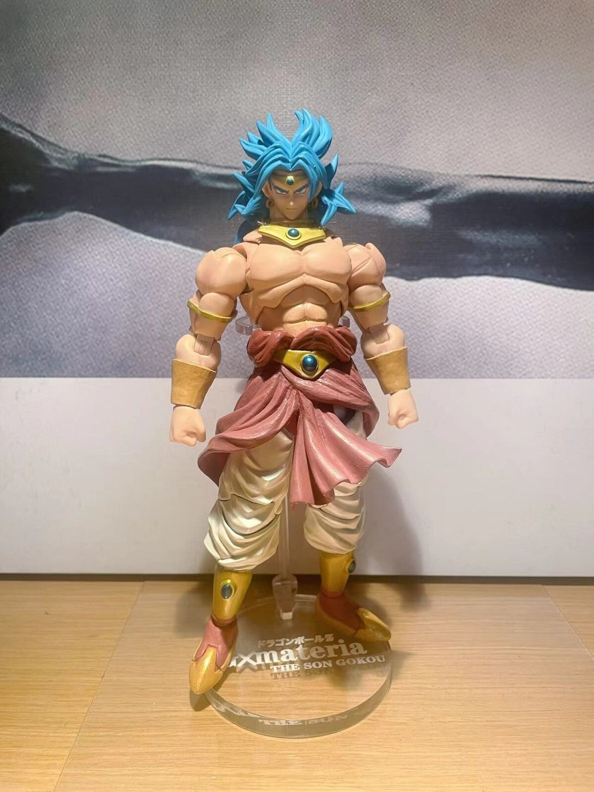 custom dragonball shf broly blue figure