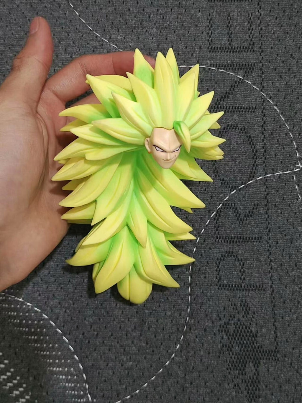 CUSTOM Dragon Ball SH Figuarts super saiyan3 ssj3 broly head sculpture