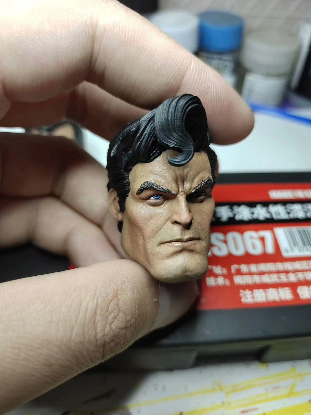 custom 1/6 black superman return
