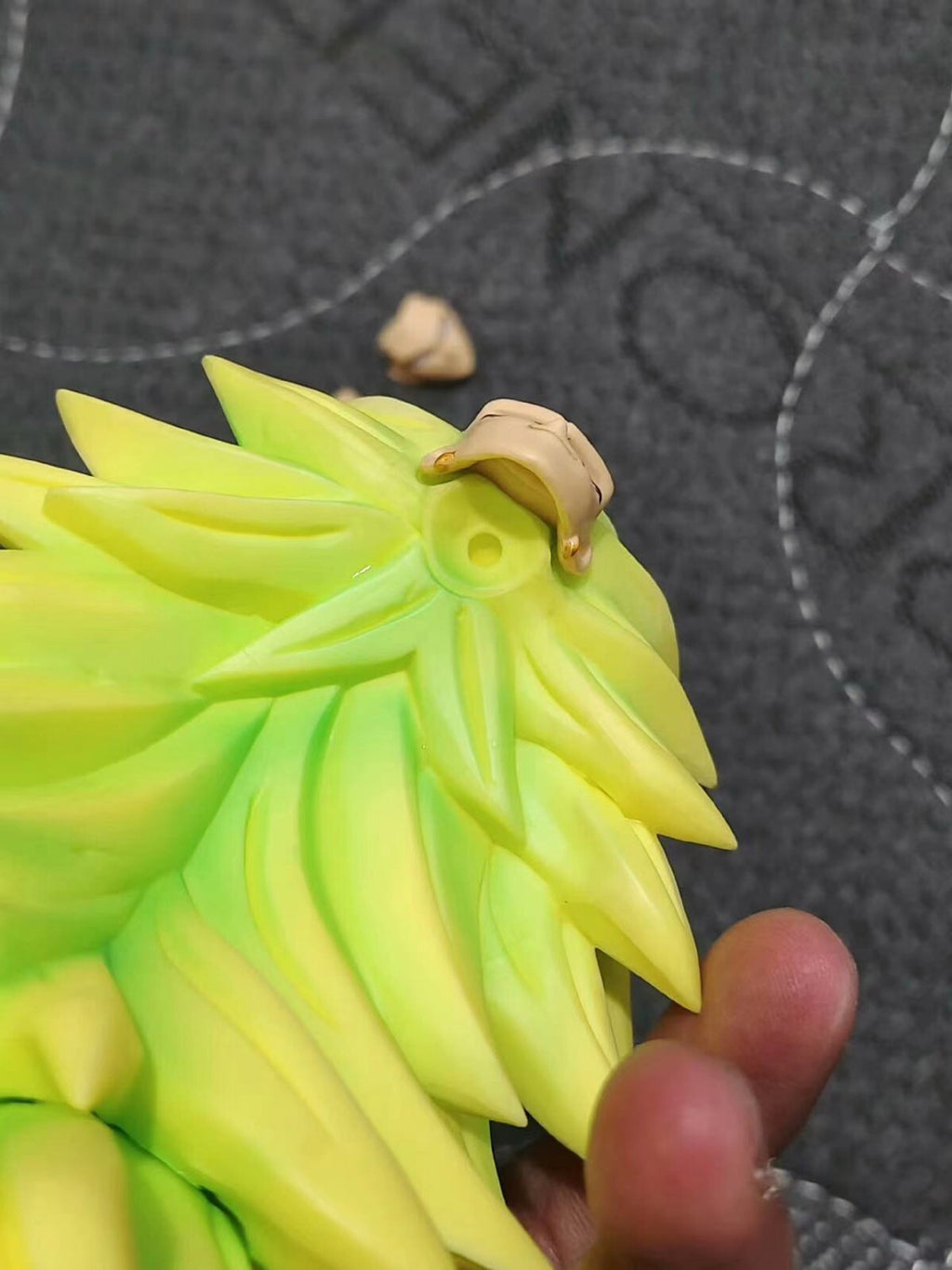 CUSTOM Dragon Ball SH Figuarts super saiyan3 ssj3 broly head sculpture
