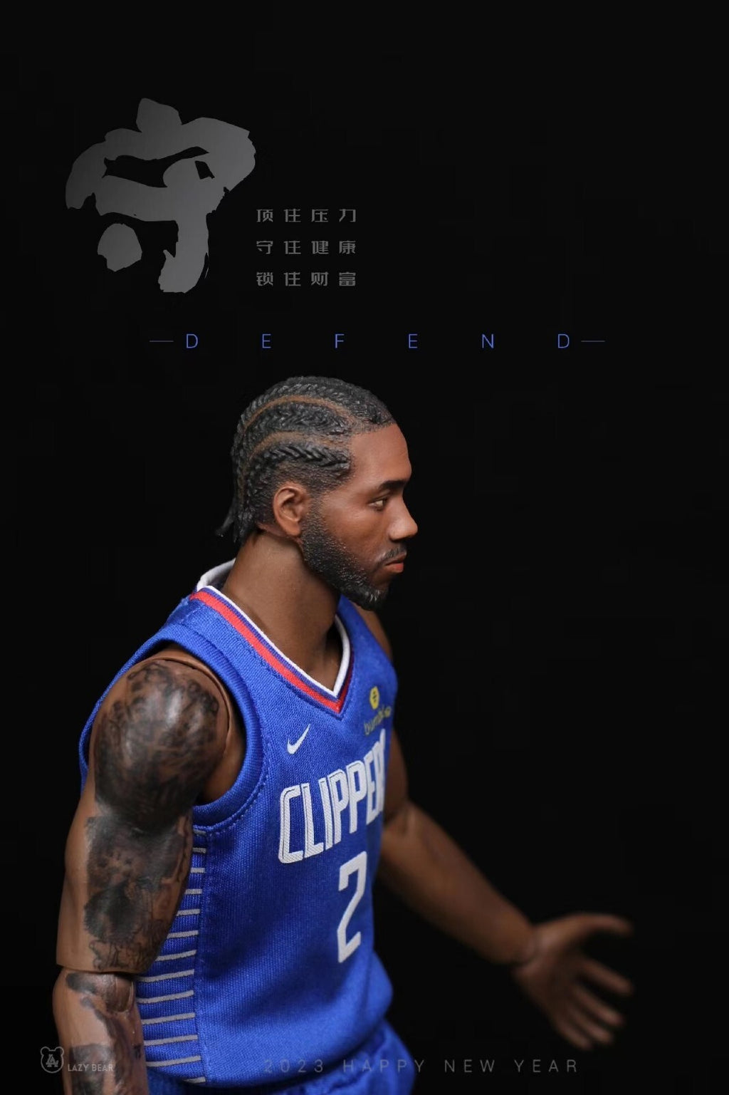 Non Enterbay custom 1/6 scale Kawhi Leonard Male Model for 12'' Action Figure