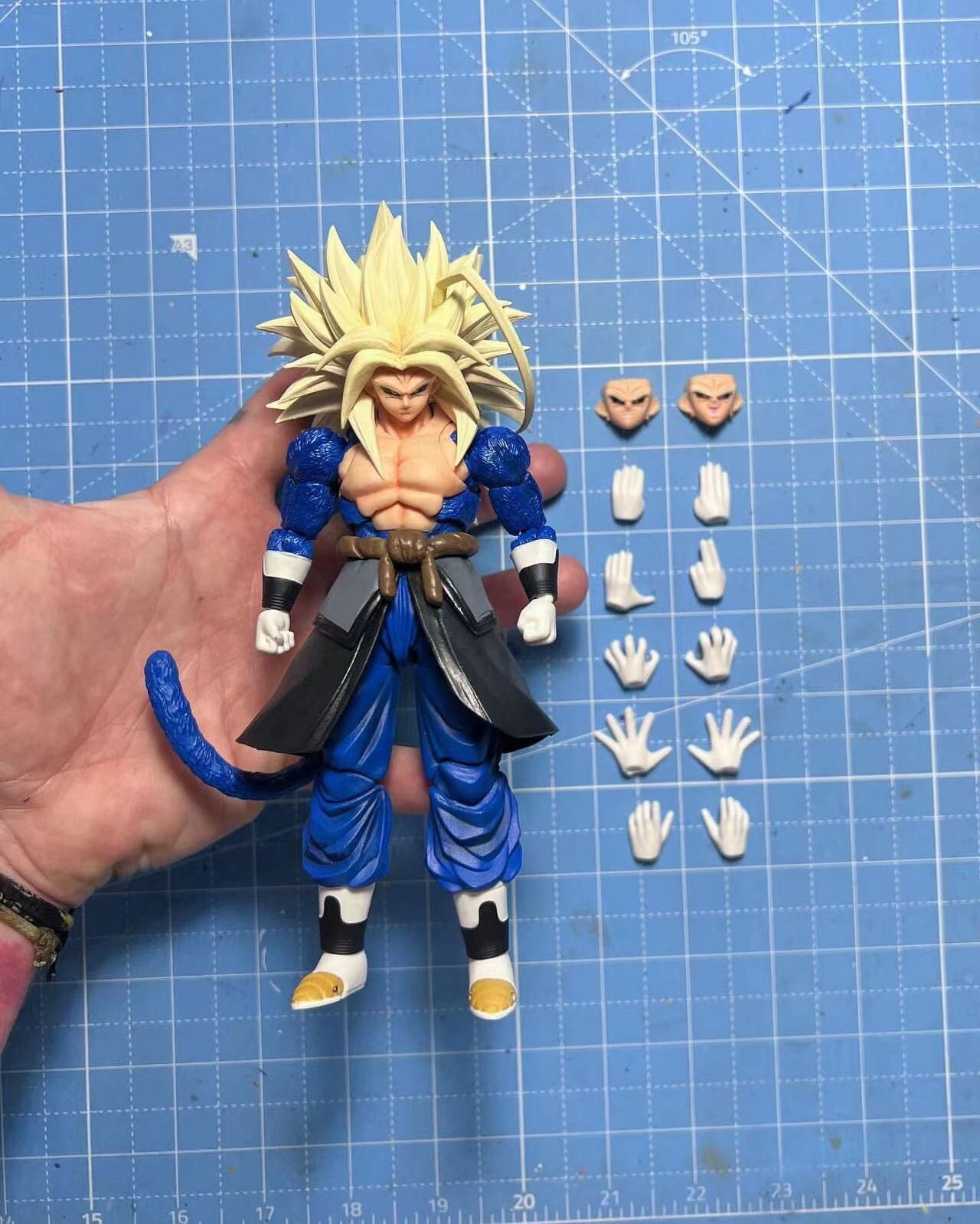custom dragonball ssj5 vegeto vegito figure