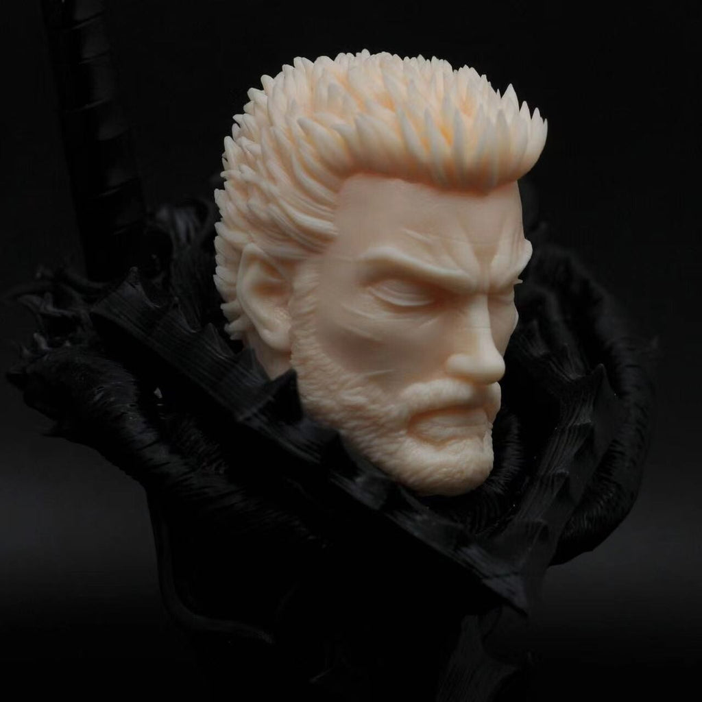 custom 1/6 berserk guts unpainted head for threezero