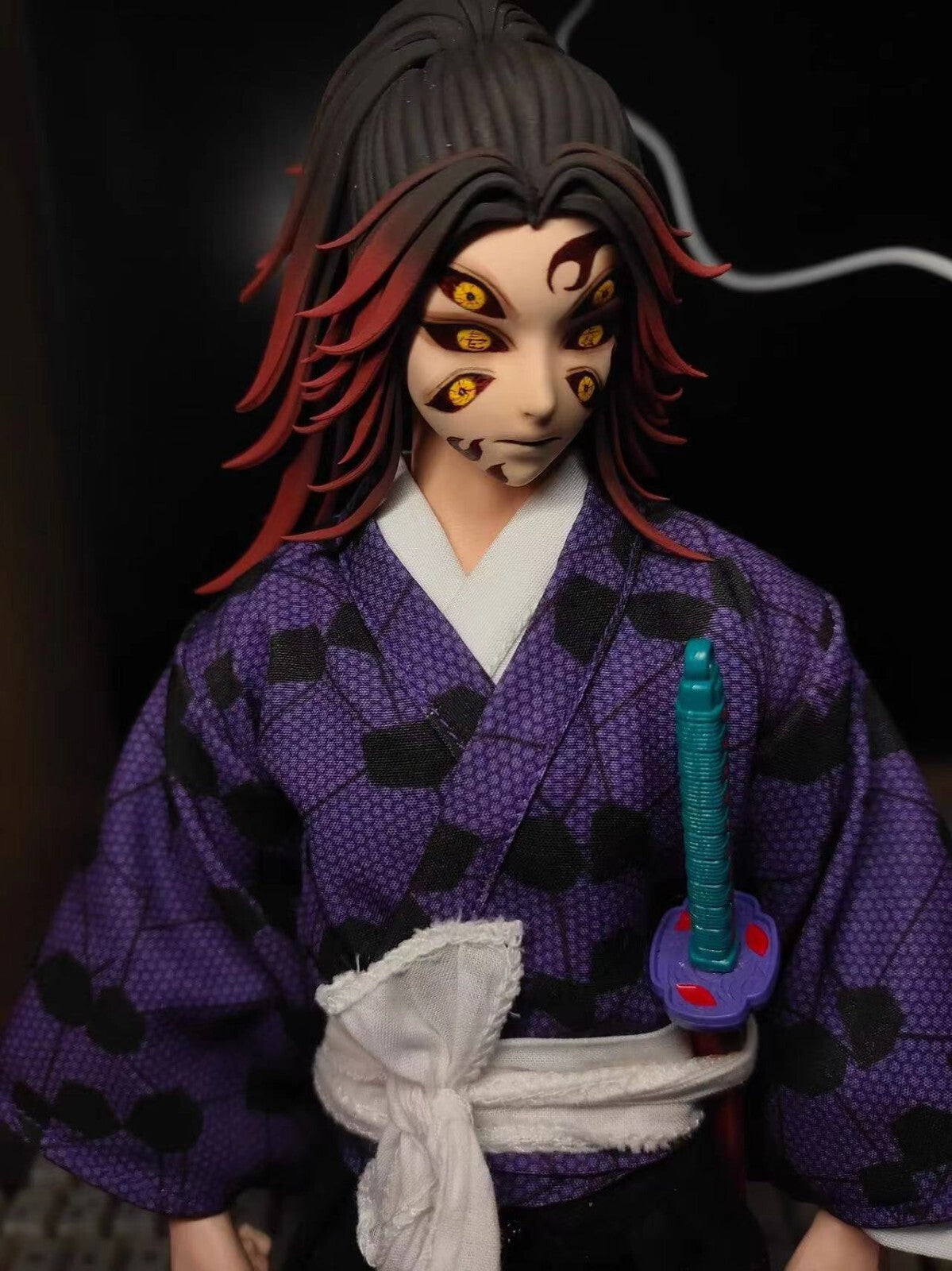 custom 1/6 Demon Slayer Kokushibo head for 12 inch （no including body）