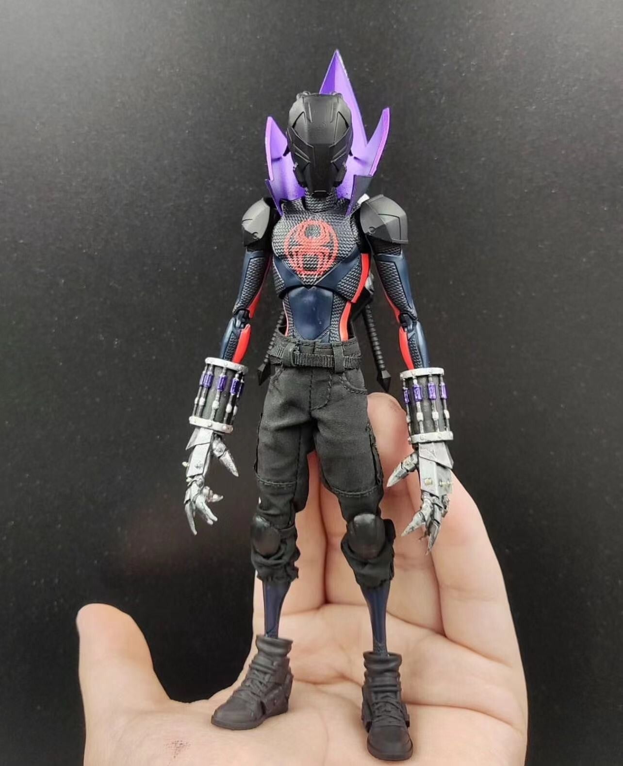 CUSTOM shf mafex Spider-Man Miles kits set unpainted