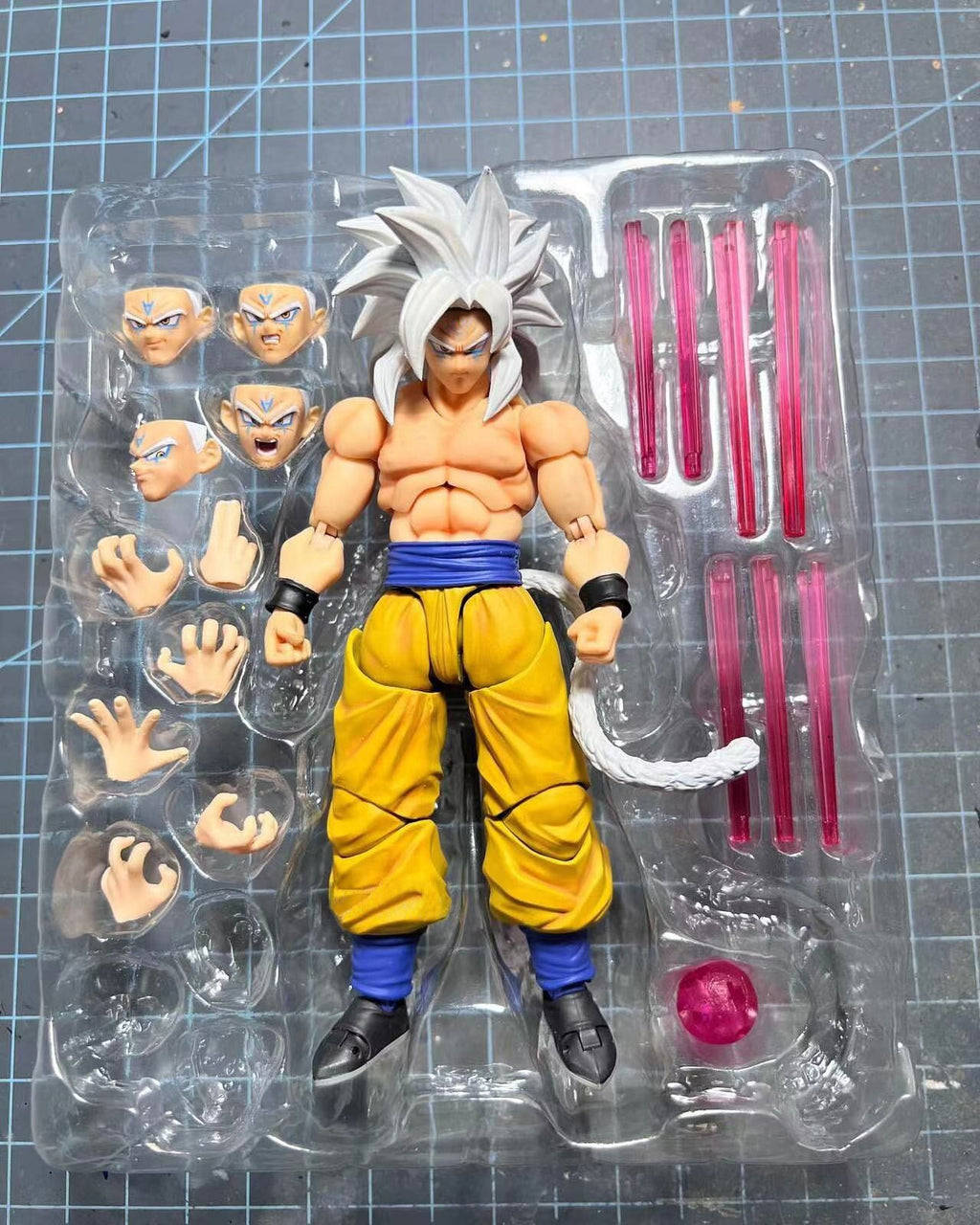 custom dragonball goku white god