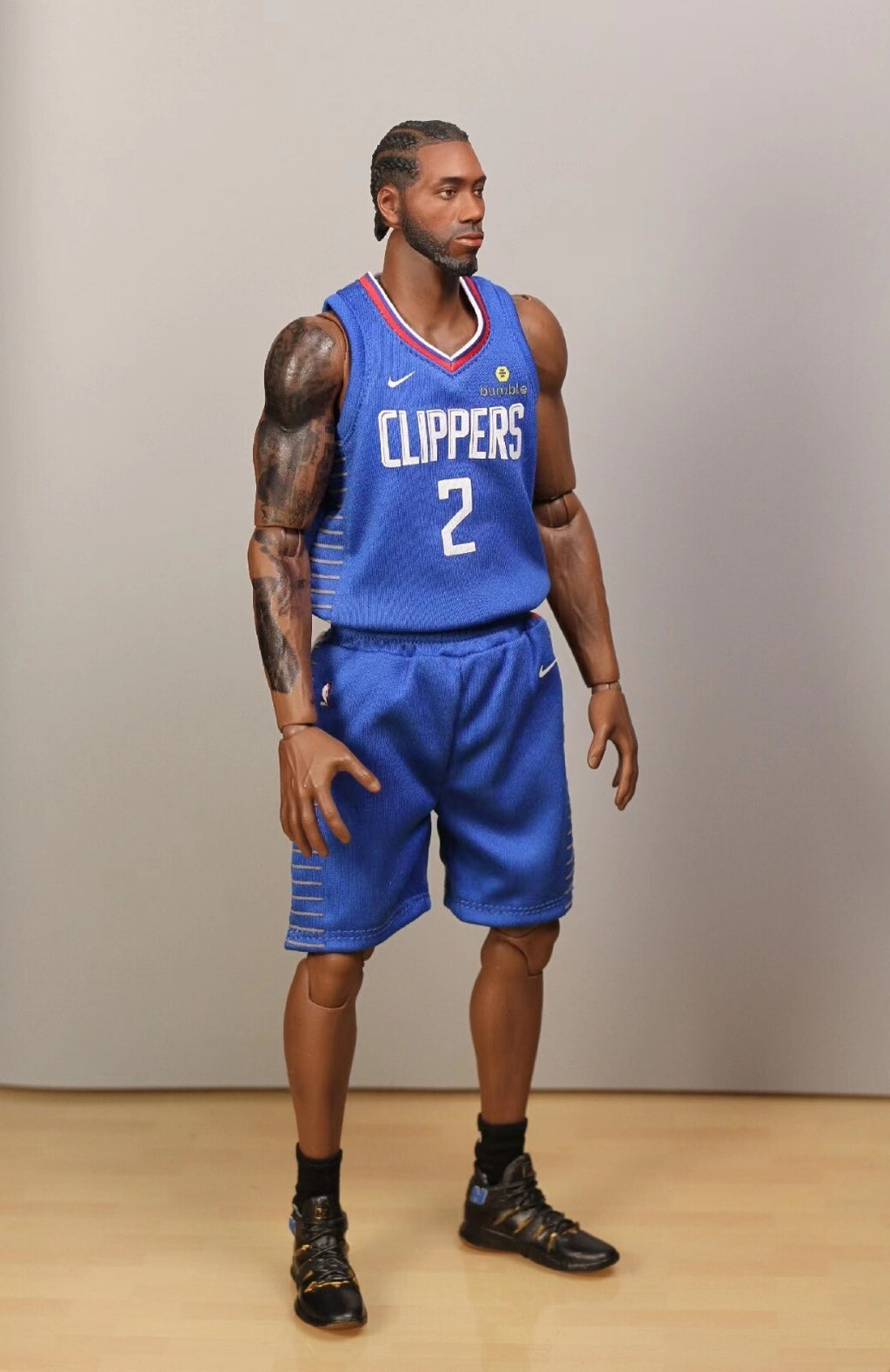 Non Enterbay custom 1/6 scale Kawhi Leonard Male Model for 12'' Action Figure