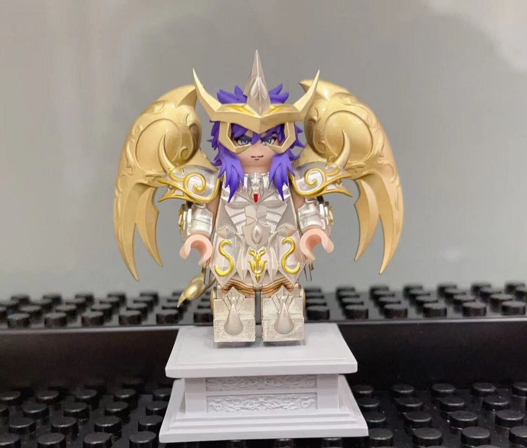 custom 3th party minifig mini brick brick Saint Seiya Milo