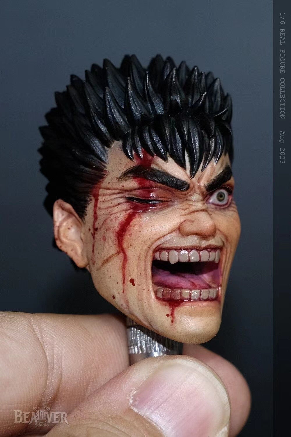 custom 1/6 berserk guts head for threezero